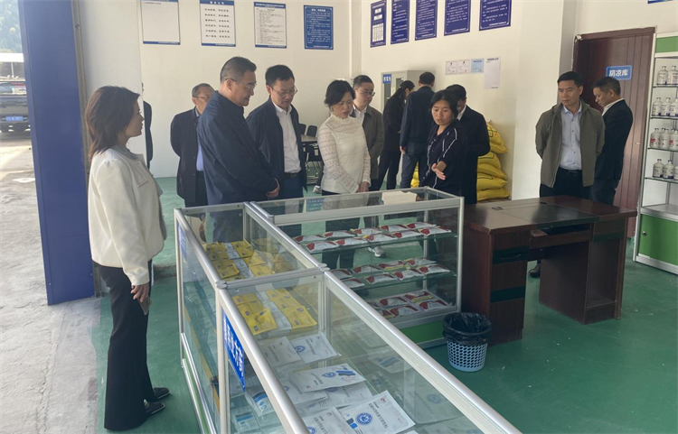 四川省供銷社黨組成員、理事會副主任、一級巡視員楊武秀帶隊到萬源調研集團舊院黑雞產業發展工作